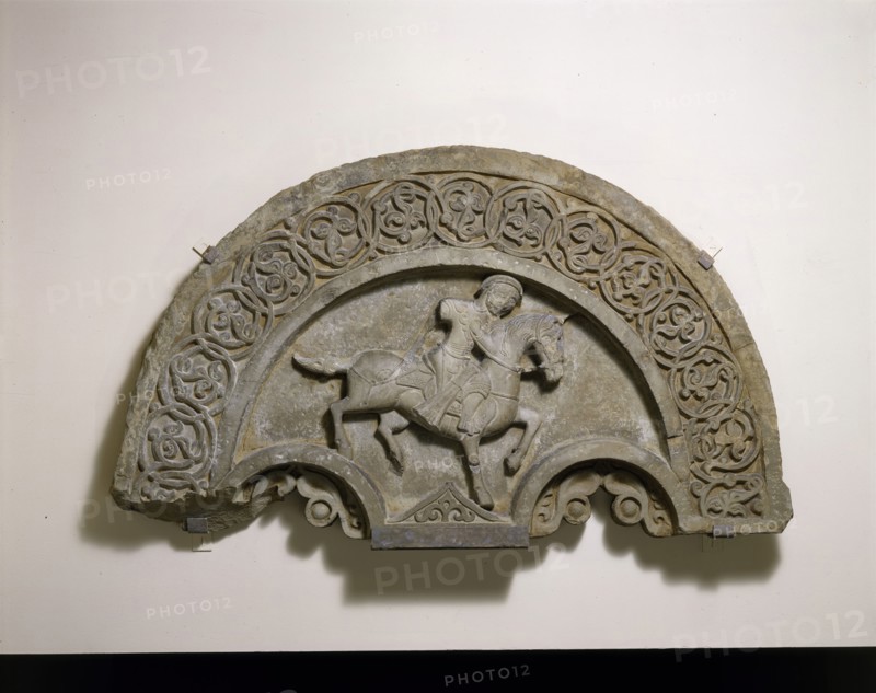Tympanum with a Horse and Rider, second half 14th century.