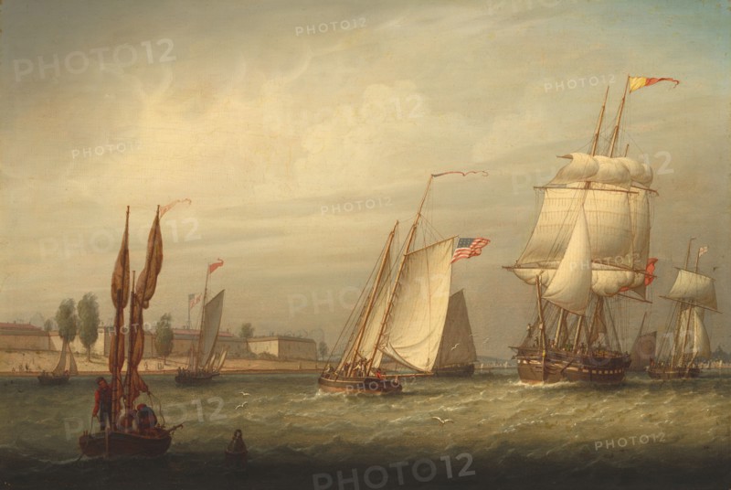Boston Harbor, 1843.