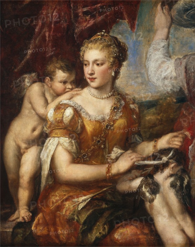Venus Blindfolding Cupid, c. 1566/1570 or c. 1576/1580. By the workshop of, or follower of, Titian.