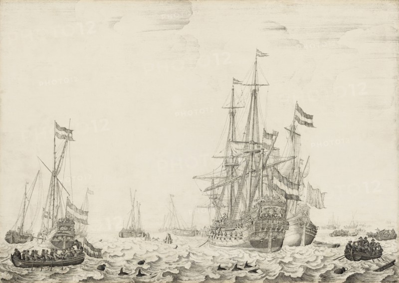 Dutch Ships near the Coast, early 1650s.