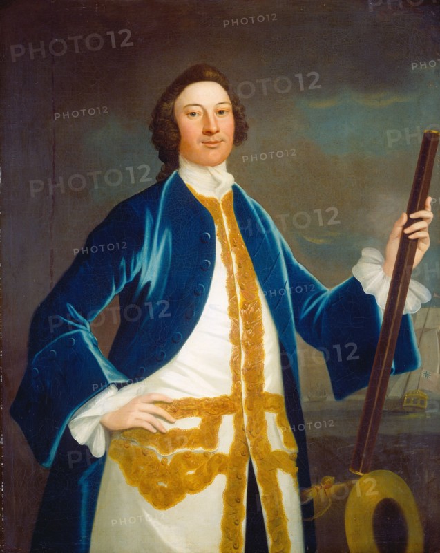 Unidentified British Navy Officer, c. 1745.
