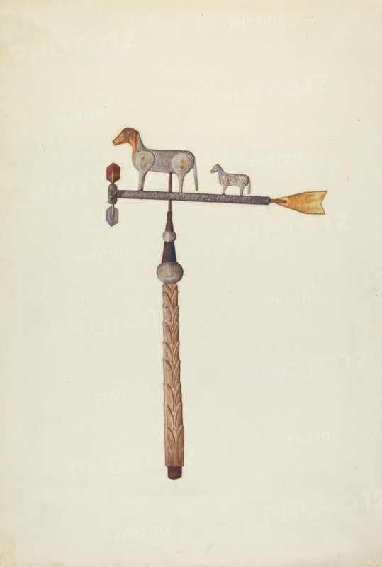 Sheep Weather Vane, c. 1938.