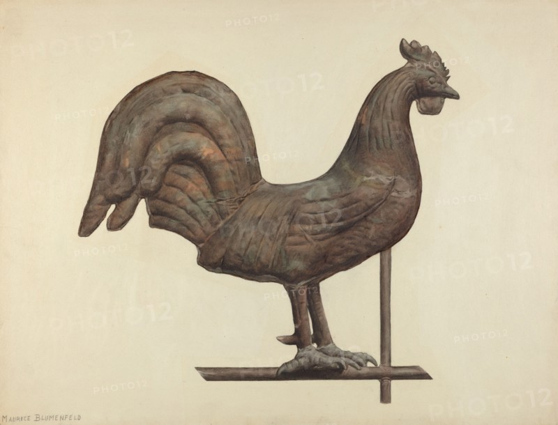 Weather Vane Finial, c. 1938.