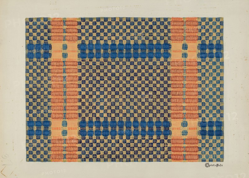 Coverlet (Reverse Side), 1935/1942.