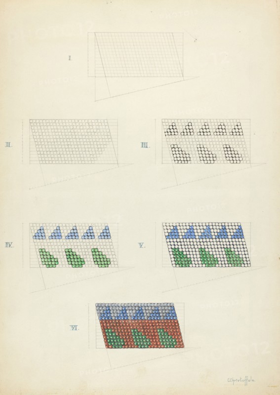 Beadwork: Technique Demonstration, 1935/1942.
