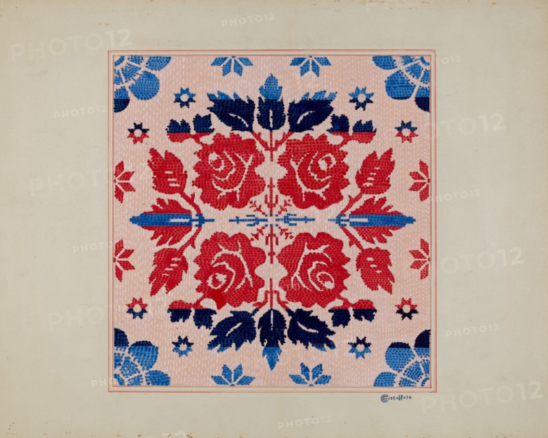 Coverlet (Section), c. 1936.