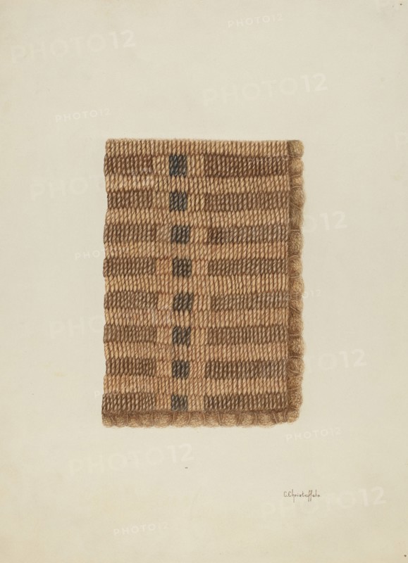 Woven Mat, c. 1940.