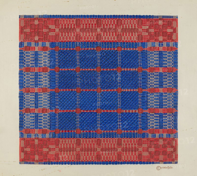 Coverlet (Section), c. 1937.