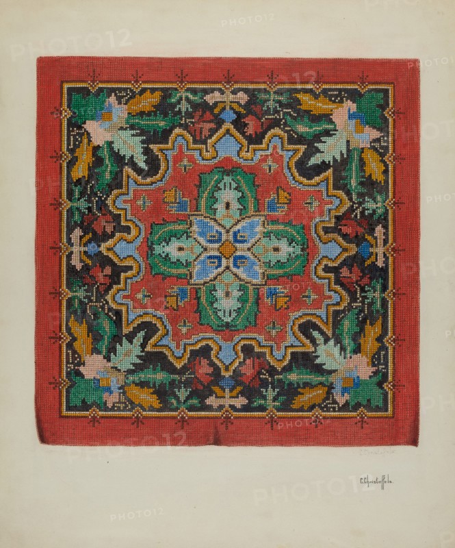 Needlepoint Tapestry, c. 1940.