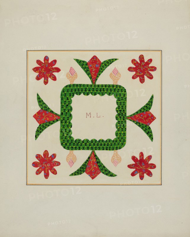 Pieced Autograph Quilt (1 Piece), c. 1936.