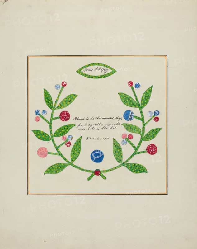 Pieced Autograph Quilt (1 Piece), c. 1936.
