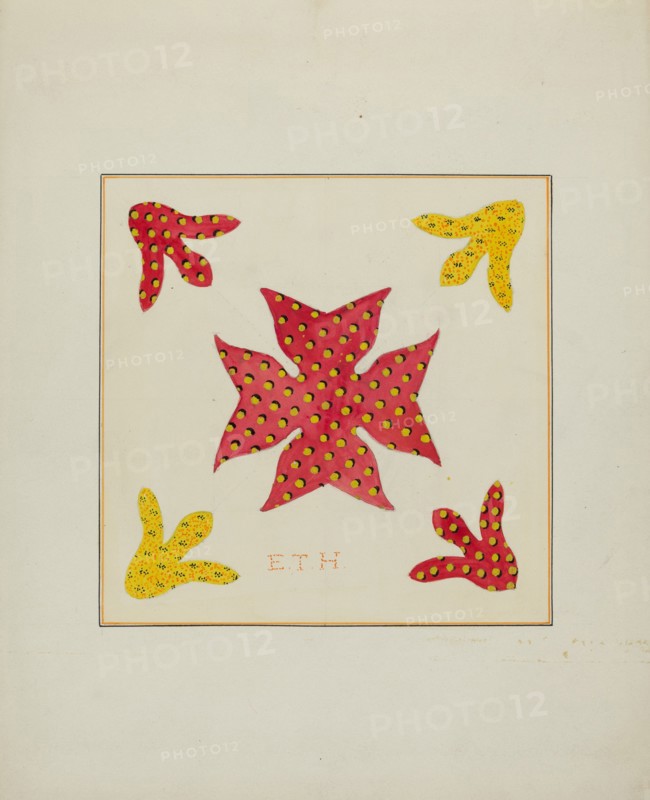 Pieced Autograph Quilt (1 Piece), c. 1936.