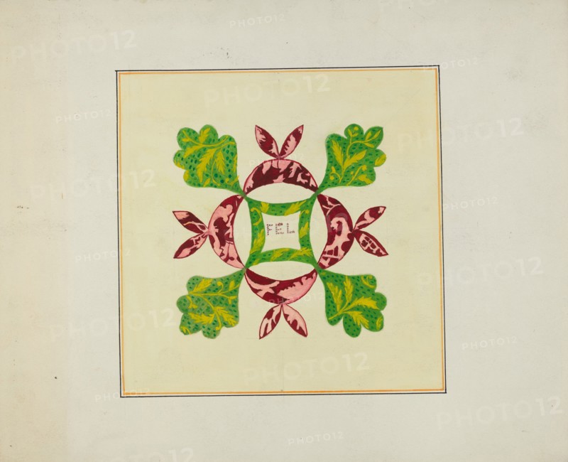 Pieced Autograph Quilt (1 Piece), c. 1936.