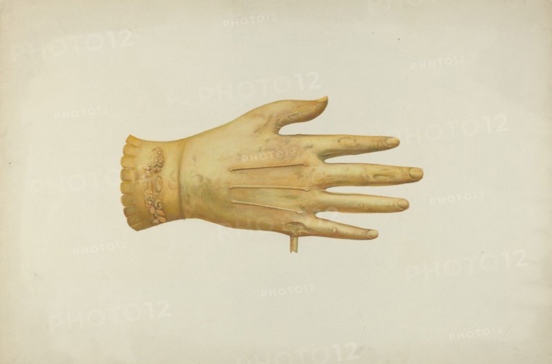 Metal Weather Vane: Glove, c. 1941.