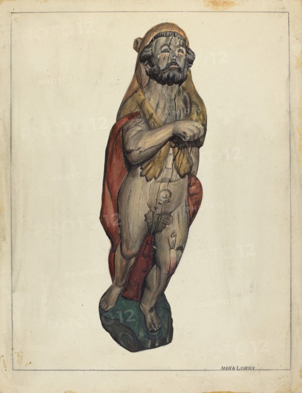 Figurehead: Hercules, c. 1940.