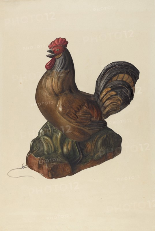 Toy Rooster, c. 1938.