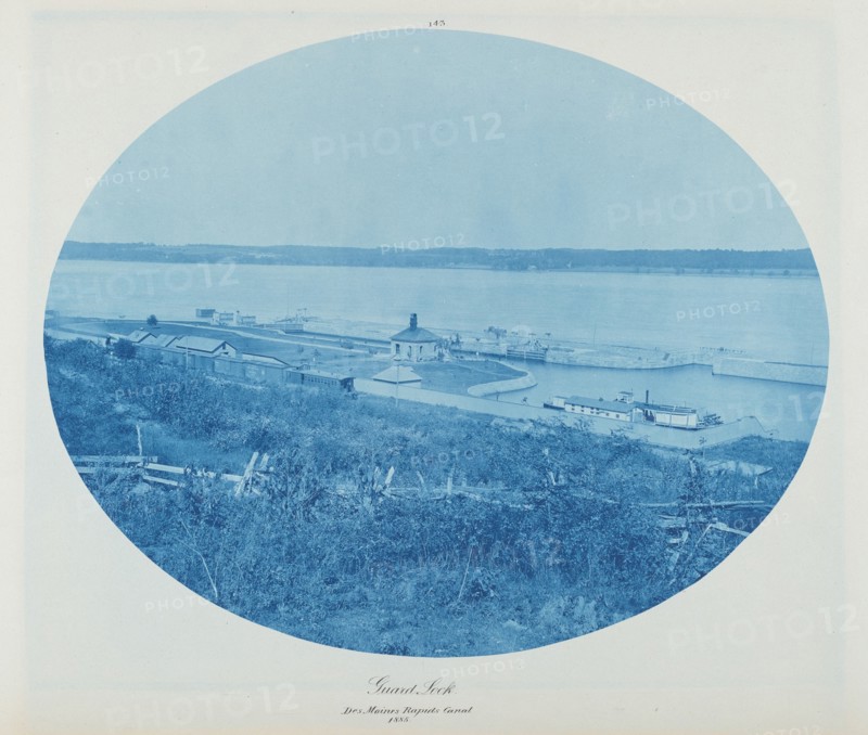 Guard Rock, Des Moines Rapids Canal L.W., 1885.