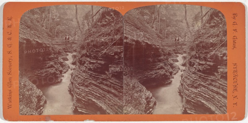 Watkins Glen Scenery, Shadow Gorge, c. 1860.