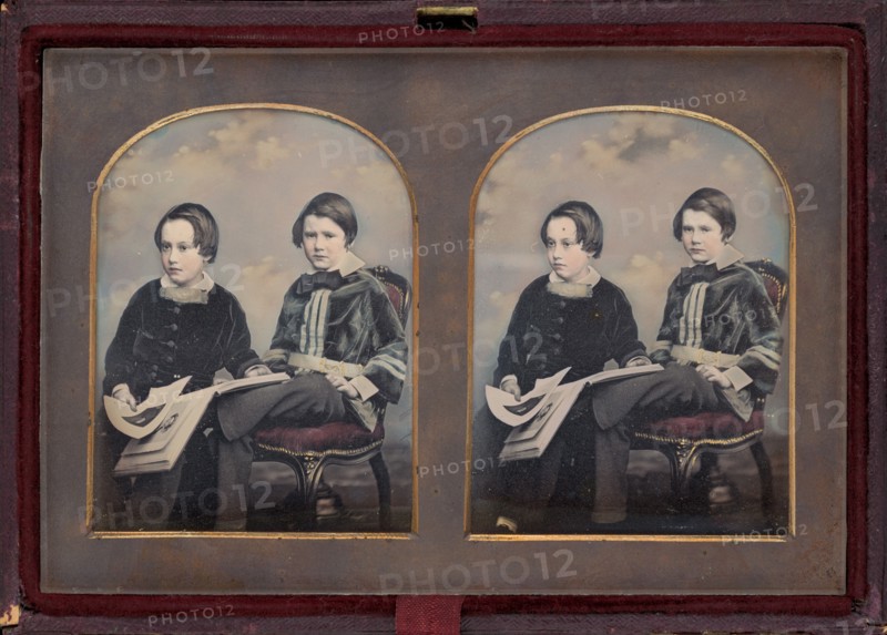 Portrait of Two Boys, 1850s.