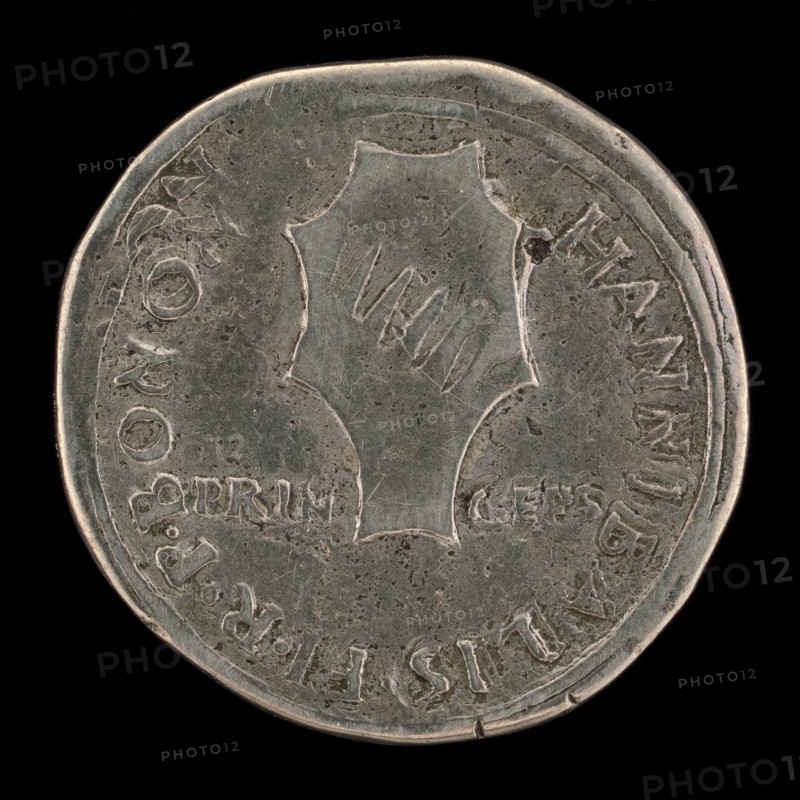 Shield of Bentivoglio [reverse]. Attributed to Francesco Francia.