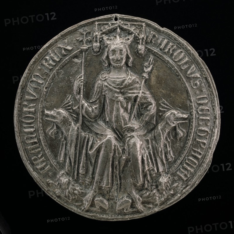 Great Seal of King Charles V, model 1364, cast probably 17th century.