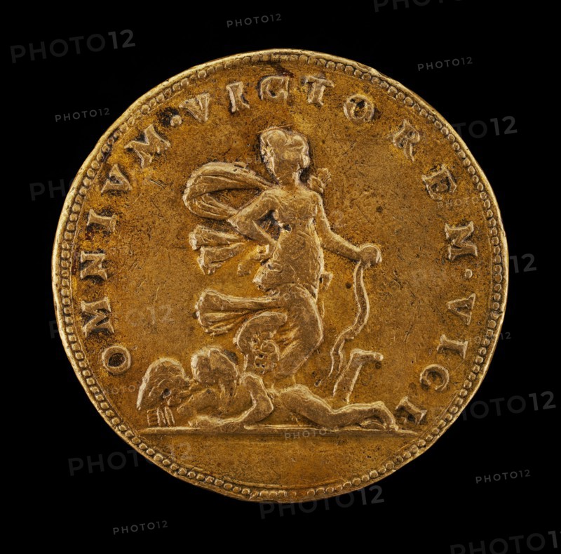 Trampling on Cupid [reverse], c. 1525.