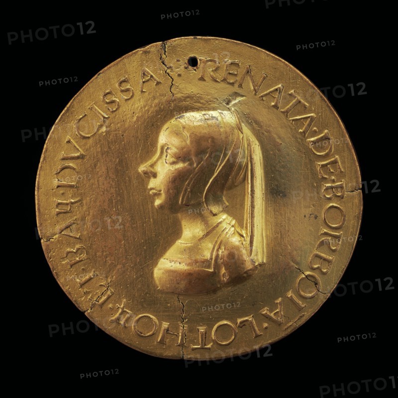 Renée de Bourbon, died 1539, Wife of Antoine, Duke of Lorraine and Bar, 1515 [reverse], early 16th century.