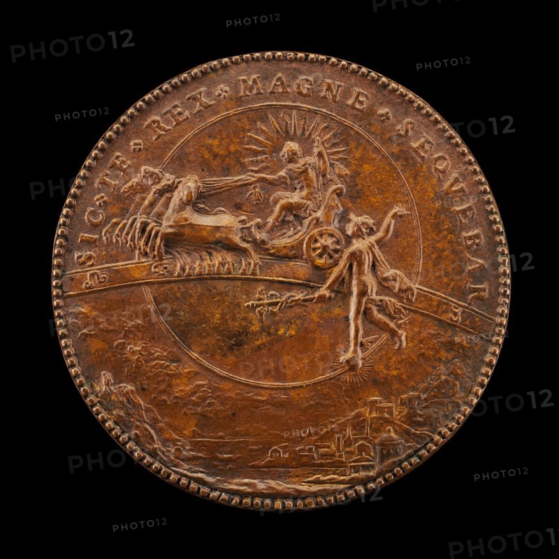 The Sun Driving Along the Zodiac [reverse], 1630.