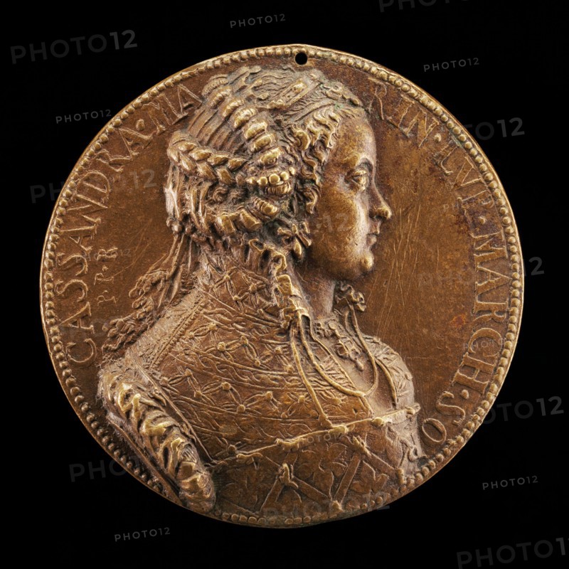 Cassandra Marinoni, died 1575, Wife of Deifobo II Melilupi [obverse], 1552 or after.