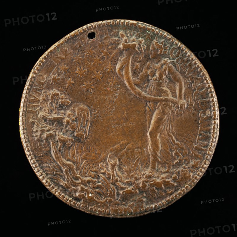 Figure Carrying a Cornucopia [reverse], 1552 or after.
