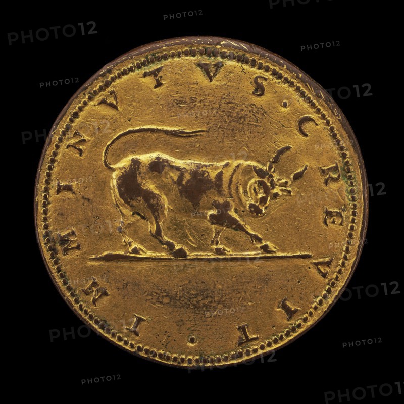 Charging Bull with Cut Horns [reverse], 1567.