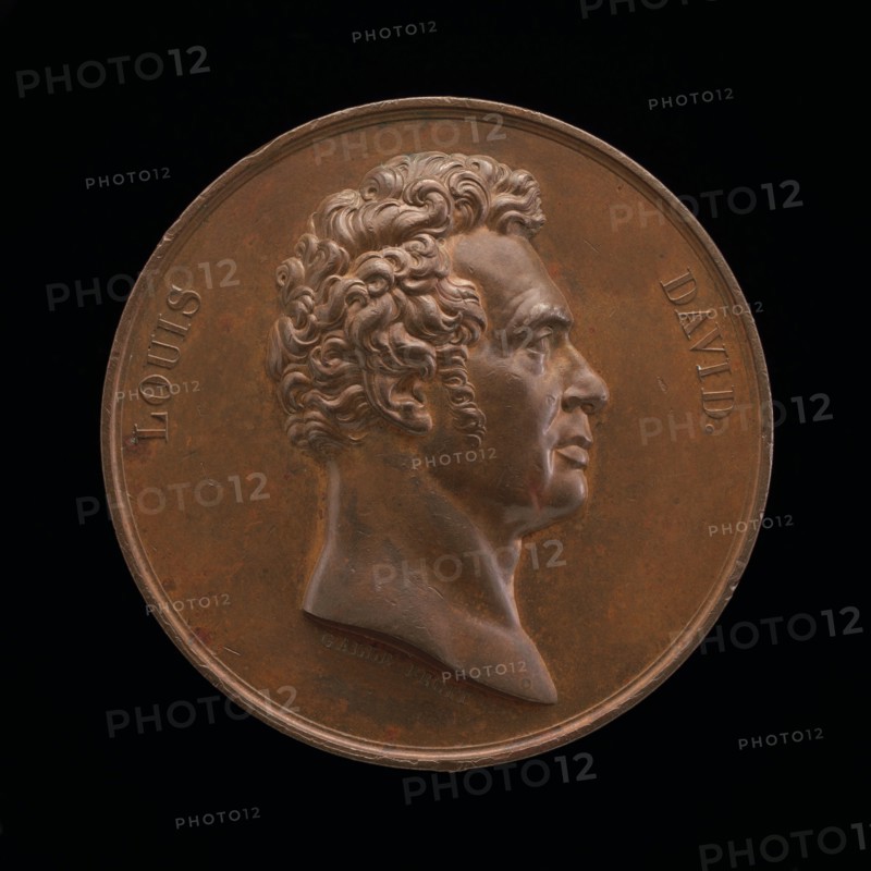 Jacques-Louis David, 1748-1825, Painter [obverse], 1820.