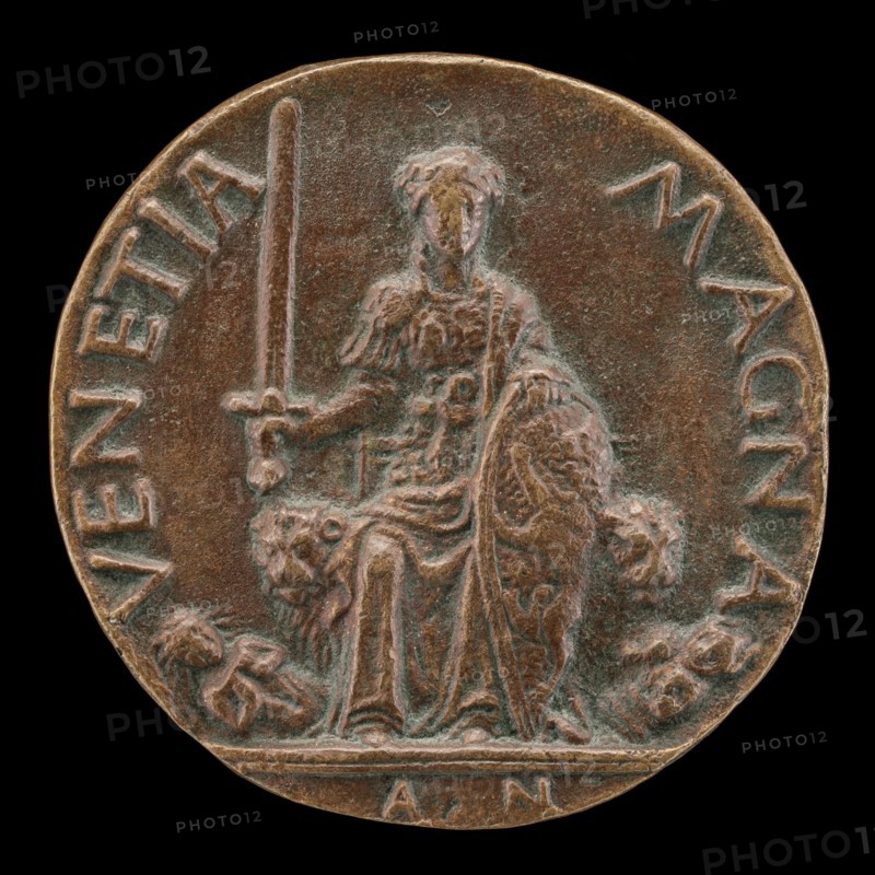 Venetia and Two Furies [reverse], probably c. 1457.
