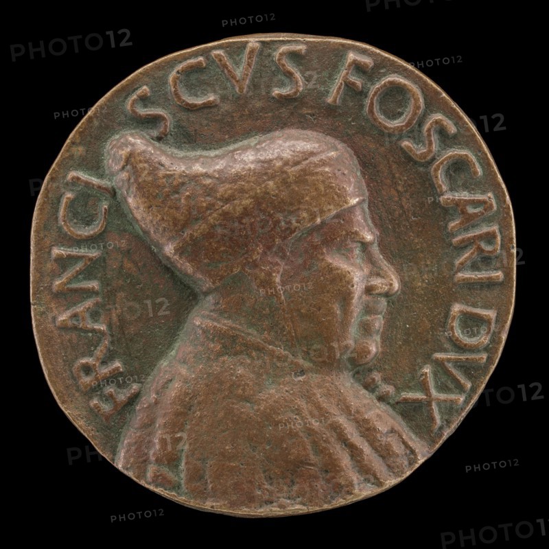 Francesco Foscari, c. 1374-1457, Doge of Venice 1423 [obverse], probably c. 1457.