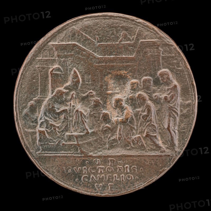 The Pope in Audience [reverse], probably 1482. Pope Sixtus IV