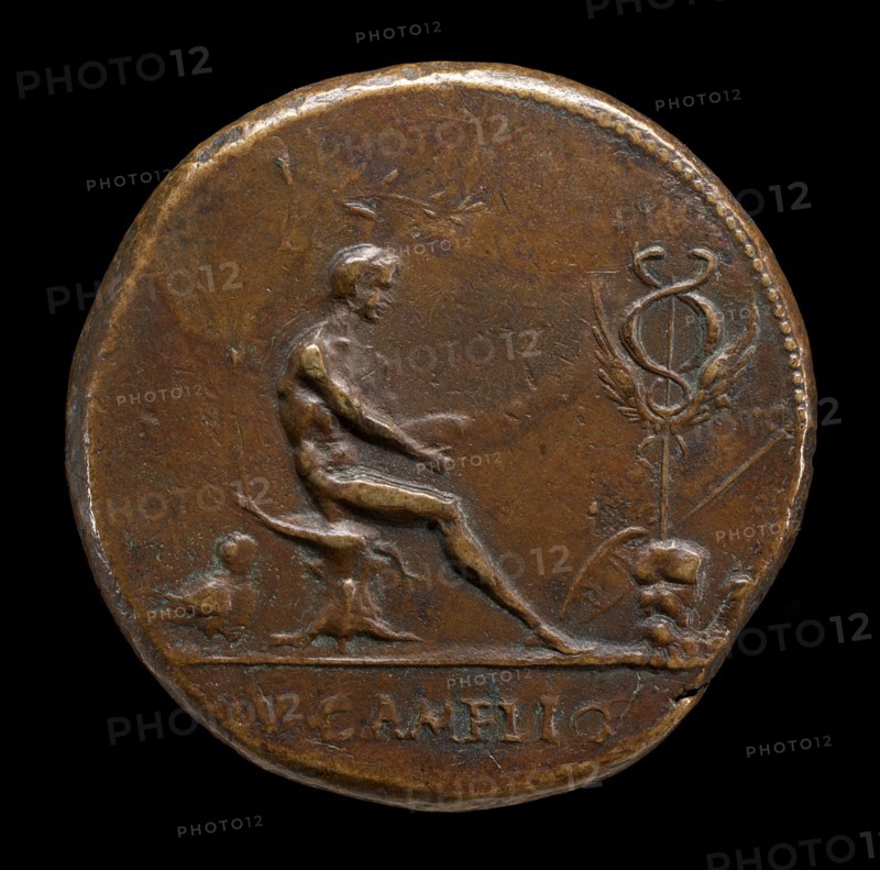 Male Figure and Winged Caduceus [reverse], probably c. 1510/1530.