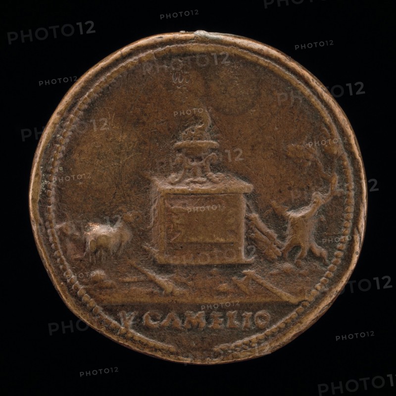 Classical Subject: Flaming Tripod on Altar [reverse], 1470/1530.