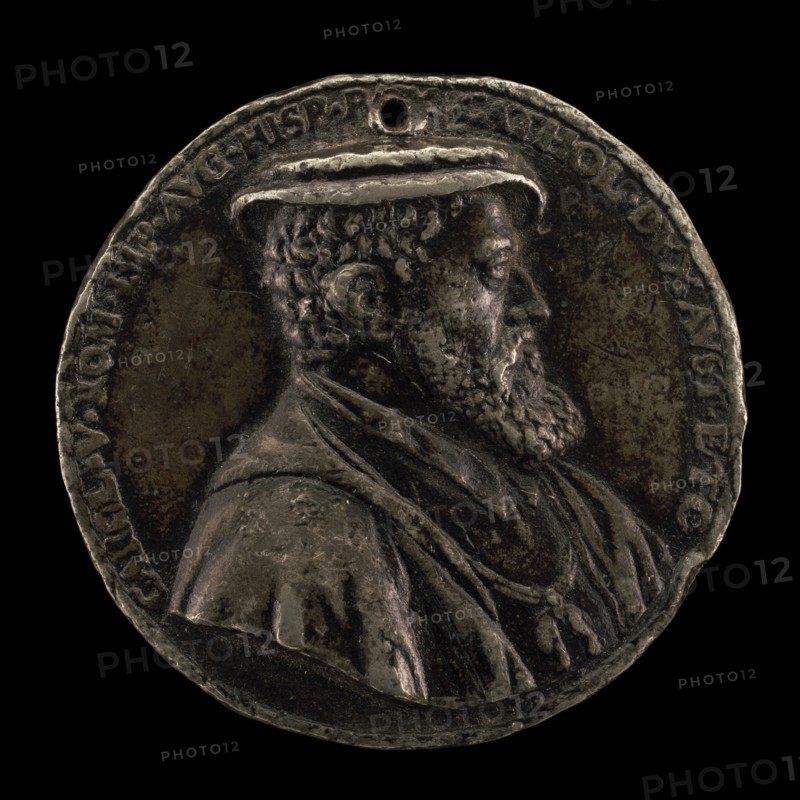 Charles V, 1500-1558, King of Spain 1516-1556, Holy Roman Emperor 1519 [obverse], 16th century.