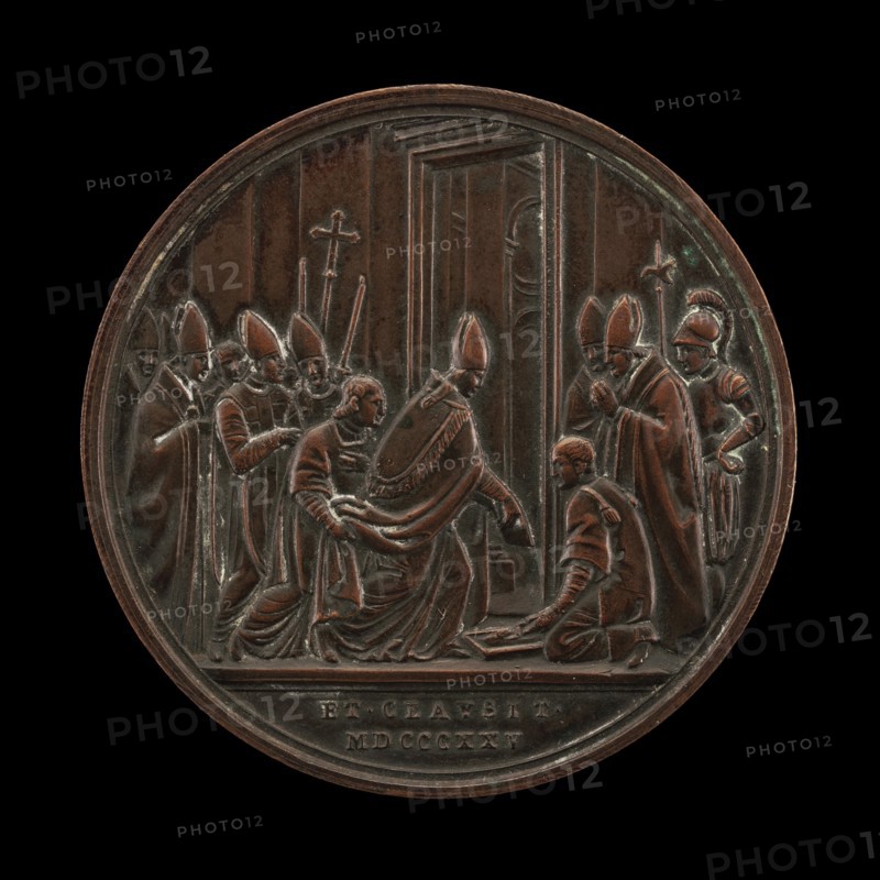 Leo XII and Cardinals Concluding the Jubilee Year [reverse], 1825.