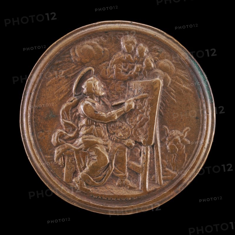 Saint Luke Painting the Virgin [reverse], 1704.