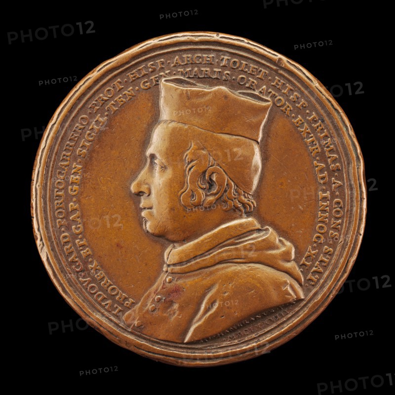 Luis Manuel Fernandez de Portocarrero, 1629-1709, Cardinal 1669, Archbishop of Toledo 1677, Viceroy of Sicily 1677-1678 [obverse], 1678.