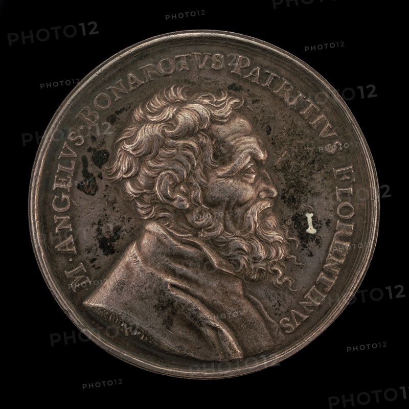 Michelangelo Buonarroti, 1475-1564, Italian Artist (obverse), 1673.