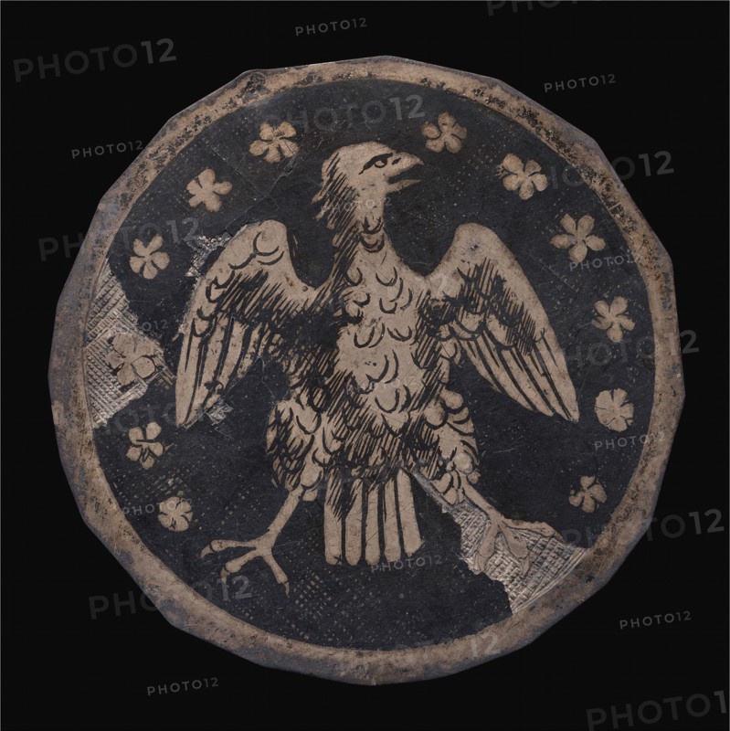 Heraldic Eagle in a Flowered Field.