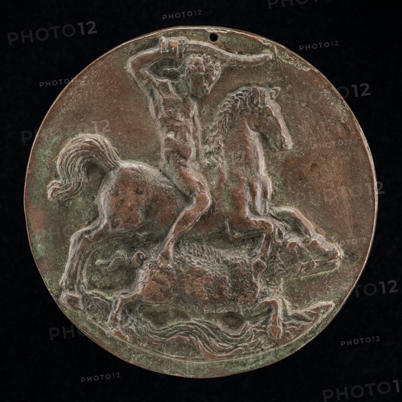 Meleager on Horseback (Boar Hunting) [obverse], late 15th - early 16th century.