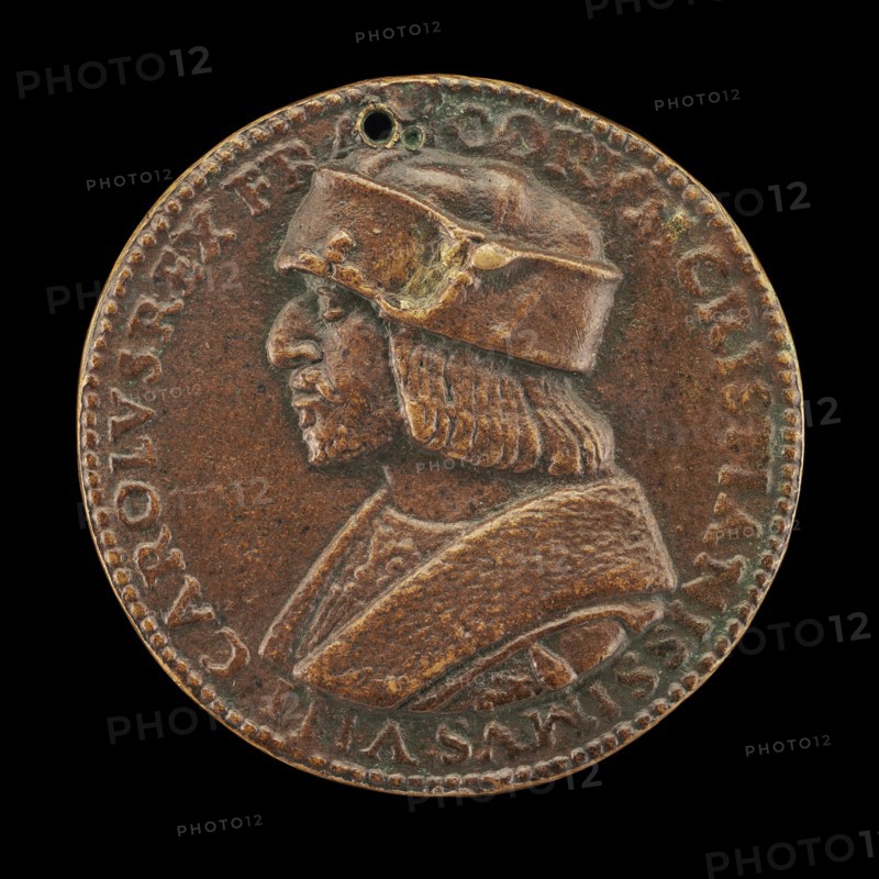Charles VIII (L'Affable), King of France, 1470-1498 [obverse], c. 1530.
