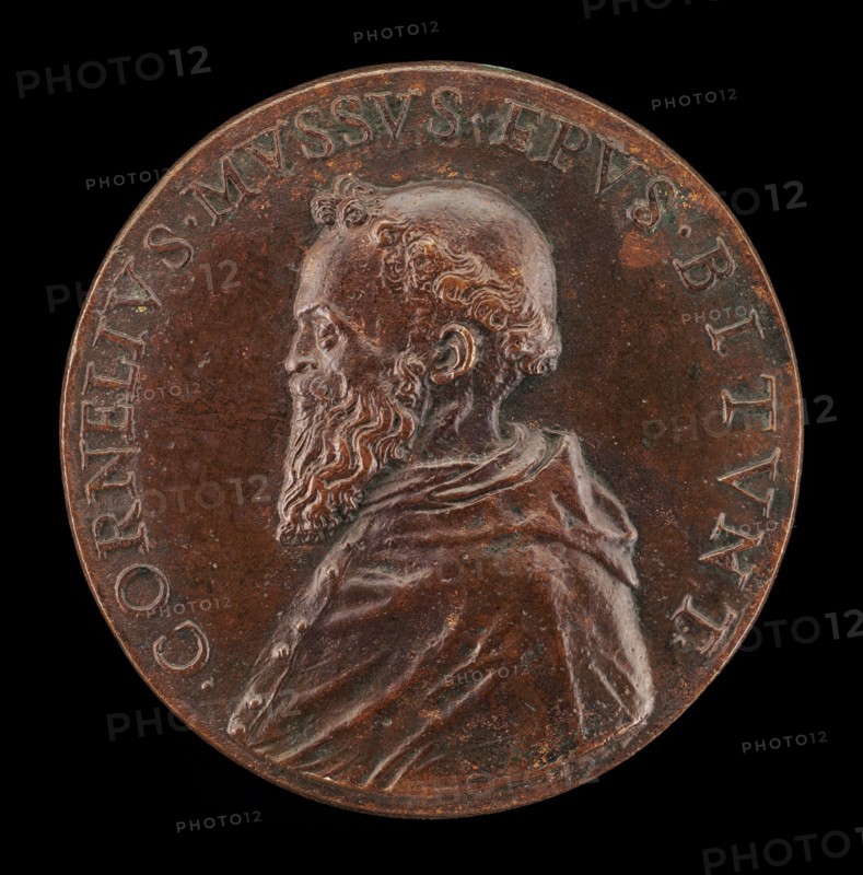 Cornelio Musso, 1511-1574, Franciscan Monk and Bishop of Bitonto 1547 [obverse], mid 16th century.