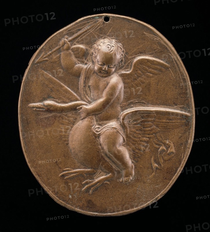 Cupid on a Flying Swan, late 16th century.