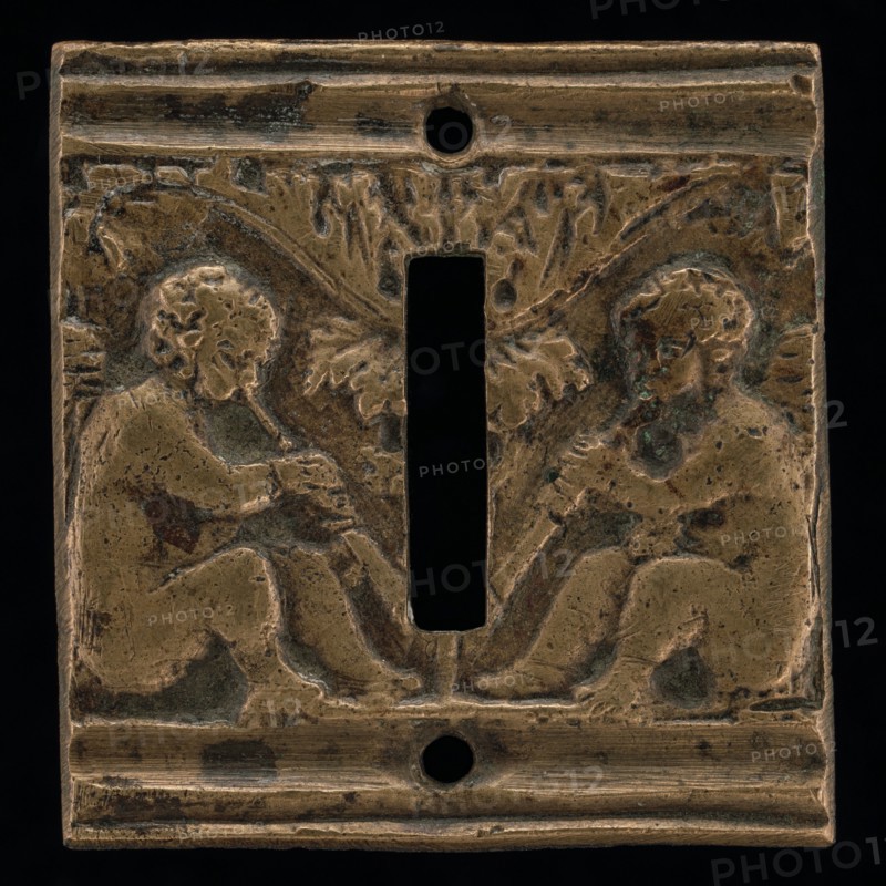 Two Cupids with Flutes, 16th century.
