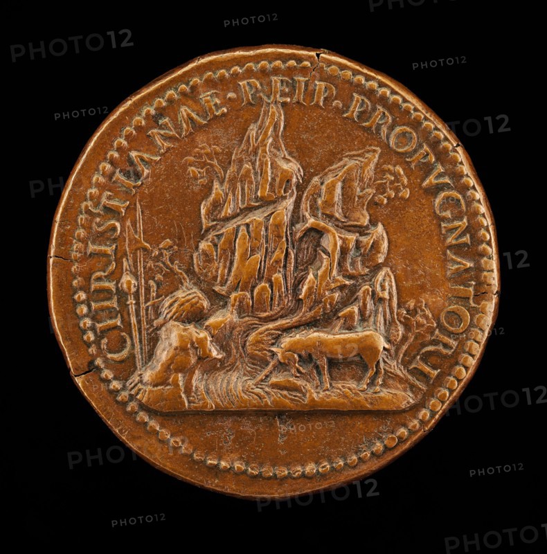 Unicorn Before a High Rock [reverse], second half 16th century.
