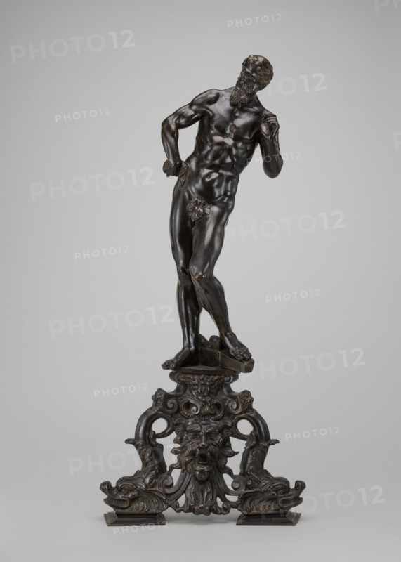 Andiron: Vulcan with His Anvil, 18th century.